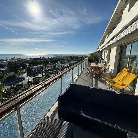 דירה Nice, Exceptional Sea View, Floor, Parking ניס