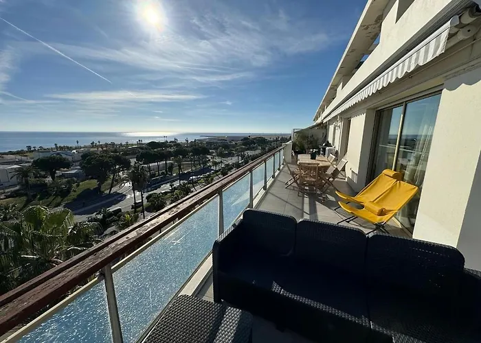 شقة Nice, Exceptional Sea View, Floor, Parking نيس